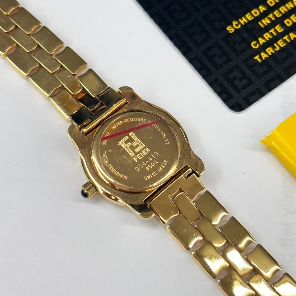 NWT FENDI Janus Gold Watch - 100% Authentic w/ COA - Picture 3 of 7
